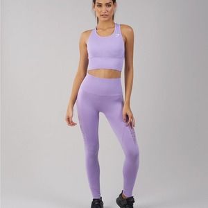Gymshark Purple Seamless Full Leggings Size Small